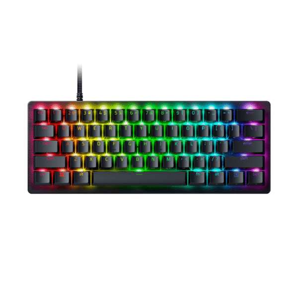 Razer Huntsman V3 Pro Mini 60% Esports Gaming Keyboard: Analog Optical Switches - Razer Snap Tap - Rapid Trigger - Adjustable Actuation - Dual-Purpose Mod Keys - Doubleshot PBT Keycaps - Black (Without Box)