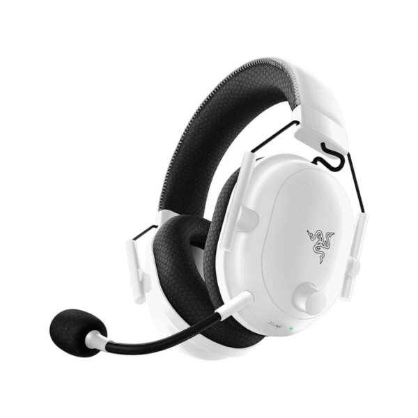 Razer BlackShark V2 Pro (2023) Wireless Gaming Headset: Detachable Mic, Pro-Tuned FPS Profiles, 50mm Drivers, Noise-Isolating Earcups w/ Ultra-Soft Memory Foam, 70 Hr Battery Life - White (Without Box)